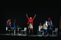 Broadway Haven Players during a stage performance.